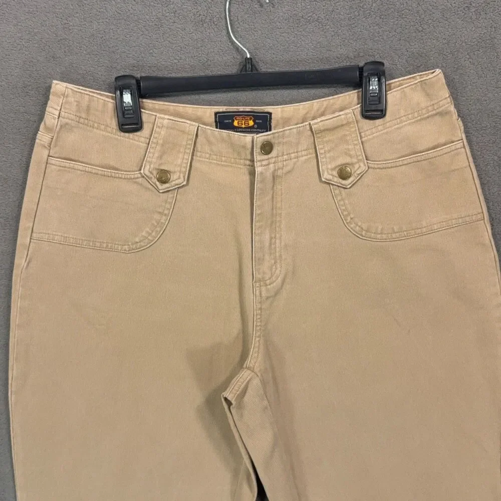 Route 66 Women's Size 16 Pants Lot 2 Pair Khaki Brown Straight Leg Cotton Casual - Picture 3 of 16